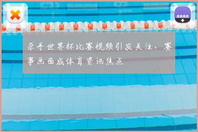 杀手世界杯比赛视频引发关注，赛事画面成体育资讯焦点